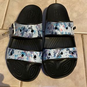 Crocs unisex slide M 9 W 11 multi color